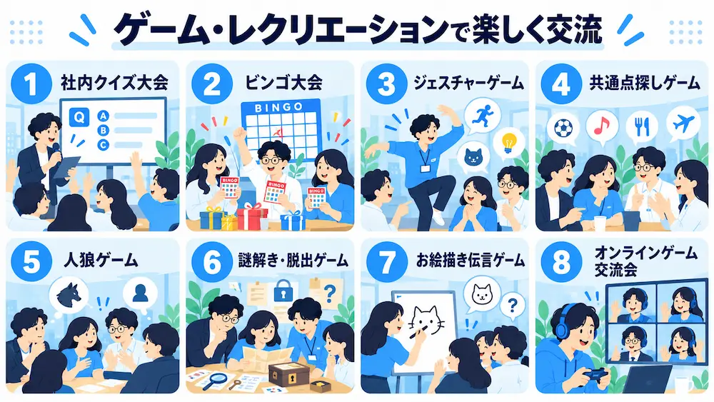【ゲーム・レクリエーション】楽しく交流できるアイデア