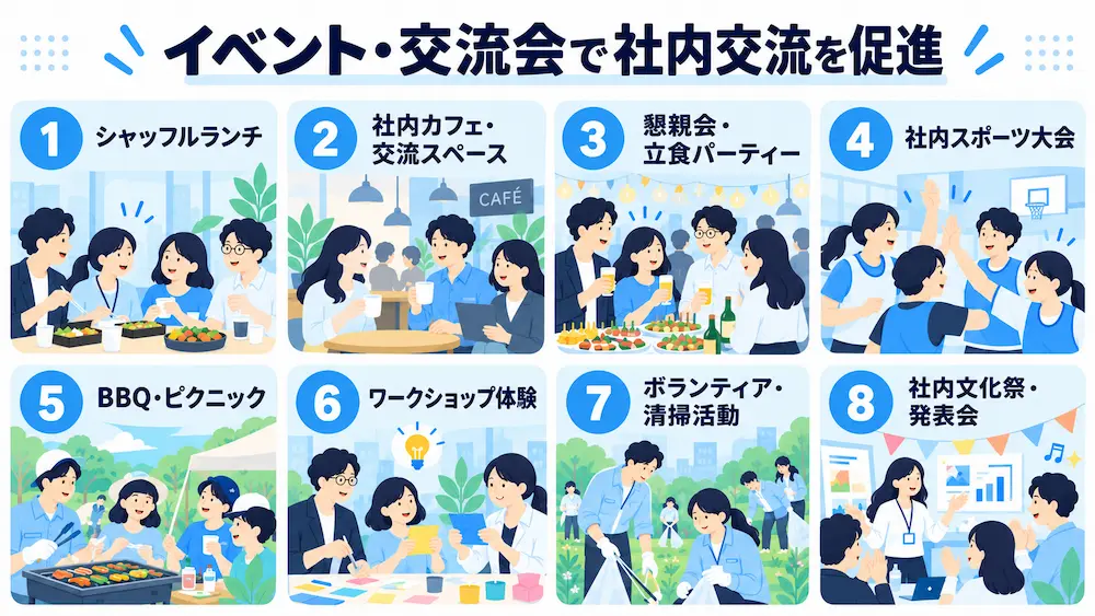 【イベント・交流会】社内交流を促すアイデア